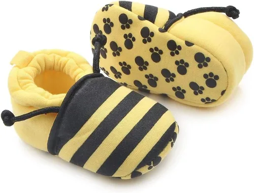 Miniatura 3 de Bonitos y seguros zapatos de Save Beautiful Cute de dibujos animados para bebé, unisex, forrados, de algodón antideslizante y suela suave
