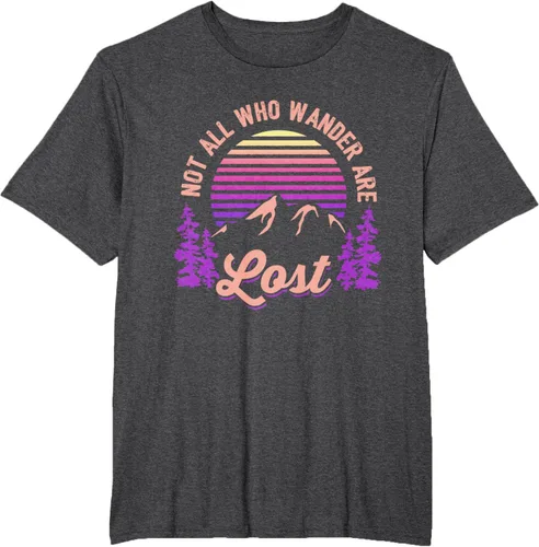 Miniatura 65 de Not All Who Wander Are Lost Vintage Mountains - Camiseta de senderismo, Negro, S