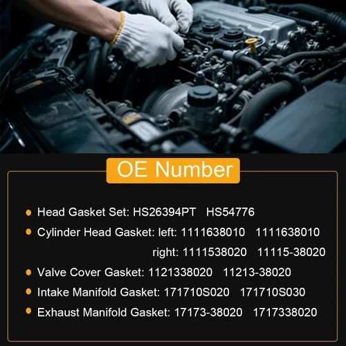 Miniatura 4 de AUCERAMIC MLS Juego de juntas de culata para 2007-2019 Toyota Tundra Sequoia Land Cruiser 2010-2017 Lexus GX460 2008-2018 Lexus LX570 4.6L 5.7L V8