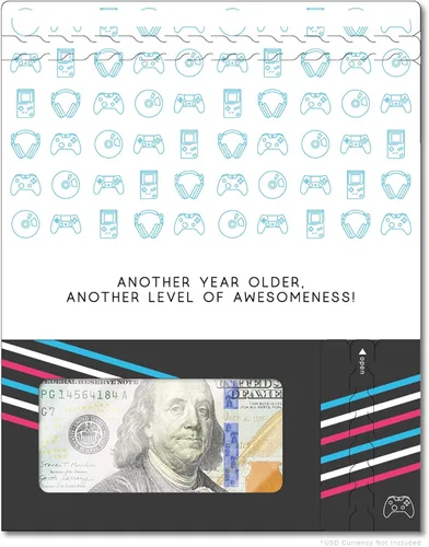 Miniatura 129 de Tarjeta de boda, con dos aperturas de tira para desgarrar, con ventana de plástico transparente que deja ver dinero, cheques o tarjetas de regalo