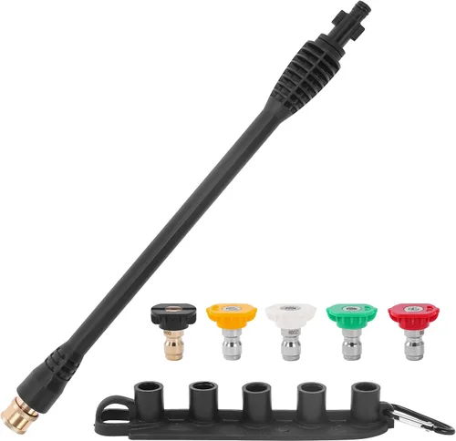Miniatura 10 de FIXFANS Adaptador de pistola de lavado a presión con conector rápido de 1/4 de pulgada, kit de repuesto de varilla de lavado eléctrico de 6