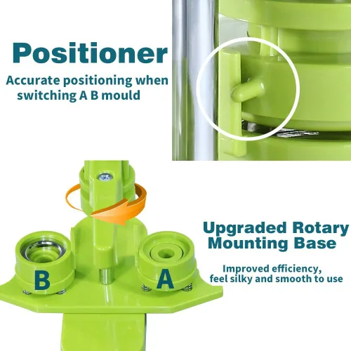 Miniatura 4 de Máquina para hacer botones Happizza, (3ª generación) sin instalación de 25 mm (1 pulgada) kit de máquina de prensa de botones de bricolaje, máquina