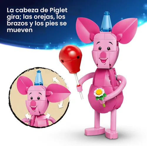 Miniatura 5 de LEGO Disney La Diversión Del Cumpleaños De Piglet - Juguete De Construcción Winnie The Pooh Para Niñas Y Niños, Edades 9+ - Regalo Para Cumpleaños