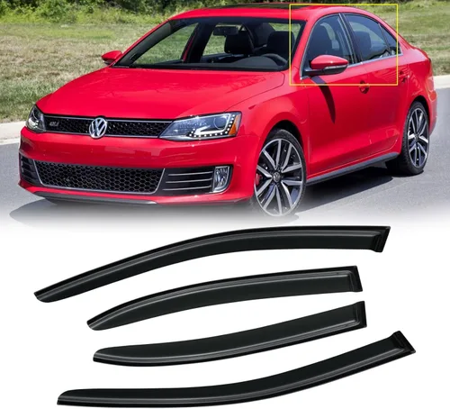 Miniatura 95 de Visera de ventana para Honda Civic 2022-2025, protectores de lluvia de canal exterior, escudos, deflector de ventilación, sombra, viento, humo