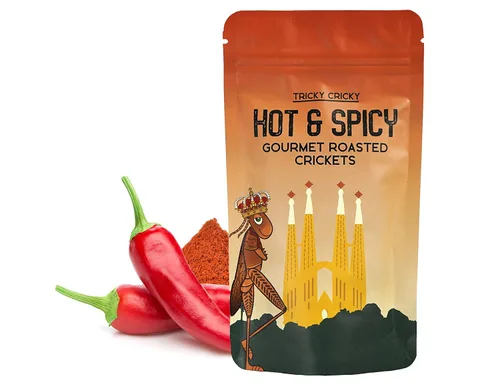 Miniatura 9 de Tricky Cricky Bocadillos Comestibles de Grillo con Sabor para Humanos – Cultivados en Estados Unidos – Snacks Gourmet Únicos y Saludables