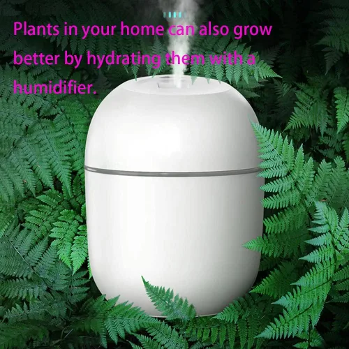 Miniatura 9 de Mini humidificador, fuente de alimentación USB, adecuado para sala de estudio, dormitorio, habitación de bebé, oficina, automóvil, con LED de 7