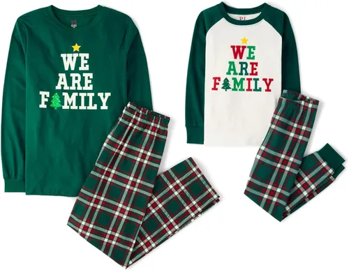Miniatura 55 de The Children's Place Pijama de Navidad unisex para bebé, algodón Esqueleto