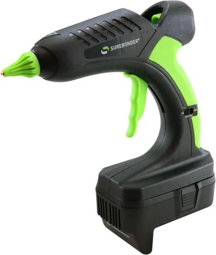 Surebonder PRO2-60MIL 60 Vatios 18 Voltios Pistola de pegamento caliente inalámbrica profesional de alta resistencia de tamaño completo con batería