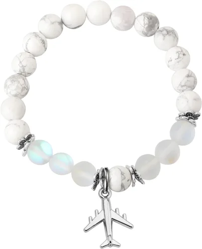 Miniatura 2 de FUSTMW Pulsera de avión, colgante de avión, joyería para asistente de vuelo, regalos de graduación para aviación, viajero, regalos seguros