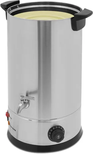 Miniatura 10 de Derretidor de cera para hacer velas, olla de fusión eléctrica comercial de cera de 10L/338.2 onzas con control de temperatura y boquilla de vertido