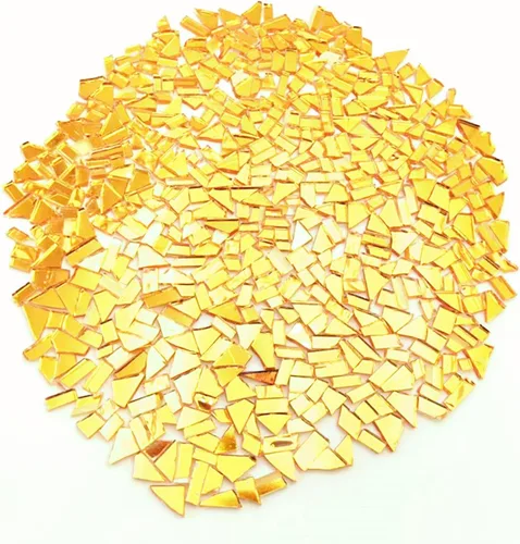 Azulejos de mosaico de cristal irregulares de 1.1 libras, mosaico pequeño, pasatiempos para niños, artesanías de cristal hechas a mano para serie de