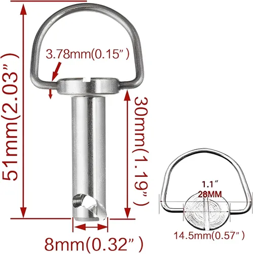 Miniatura 3 de Harley Abrazaderas de 1/4 de vuelta con arandelas, pernos de montaje de alforjas para silla de montar/Abrazaderas de alforjas para Harley Touring