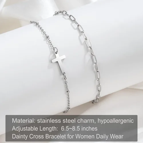 Miniatura 7 de Tarsus Pulsera de cruz para mujeres y hombres, regalos religiosos para mujeres y hombres, regalos cristianos para mujeres, amigos, familia