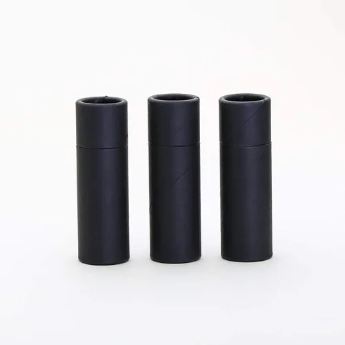 Miniatura 2 de Bálsamo labial de cartón kraft negro alto, 1/2 oz, desodorante, cosmético/loción, 500