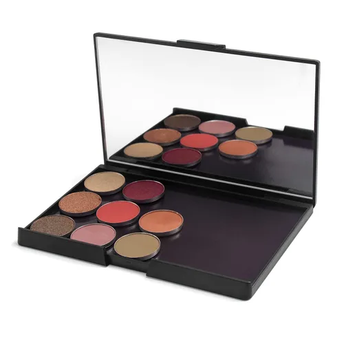 Miniatura 3 de Paleta magnética de maquillaje con espejo y 20 calcomanías de metal, paleta de almacenamiento vacía para sombra de ojos, resaltador de polvo