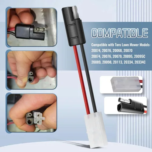 Miniatura 7 de Cargador de batería 136-9126 de Huthbrother, compatible con cargador de batería Toro de 22 pulgadas, reemplaza 114-1588, 104-7401, compatible