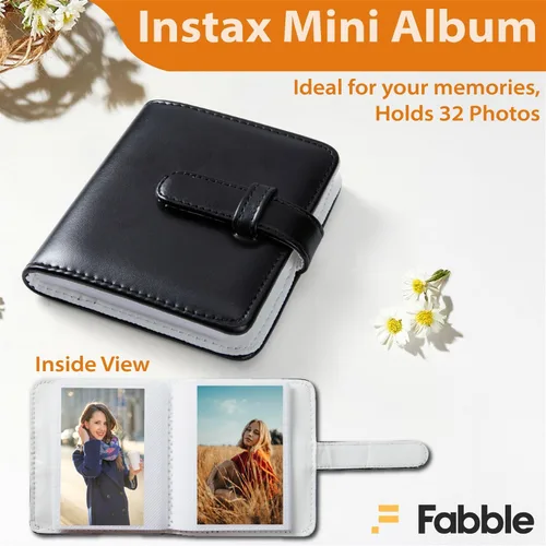 Miniatura 3 de Fujifilm Instax Mini 41 Paquete de cámara de película instantánea con estuche Groovy para Fuji Instax Mini 41, película de paquete doble (40 hojas)