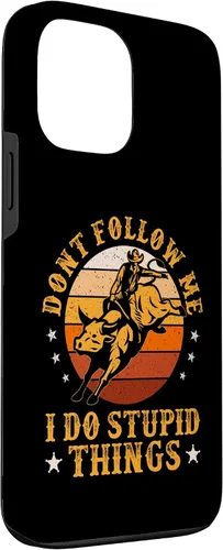 Miniatura 60 de Carcasa vintage para iPhone XS Max Don't Follow Me I Do Stupid Things