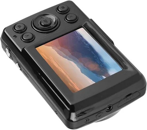 Miniatura 4 de Cámara digital para niños, video 720P de 2.4 pulgadas, pantalla LCD de 4X, zoom digital de 16 MP, videocámara compacta con luz de relleno y soporte