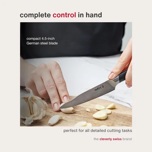 Miniatura 3 de Zyliss Comfort Pro Cuchillo de pelar - Cuchillo de verduras y frutas de espiga completa - Cuchillo de pelar y pelar de acero inoxidable endurecido