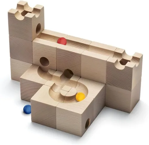 Miniatura 2 de Cuboro Juego estándar de 16 Marble Run - El pequeño juego de iniciación