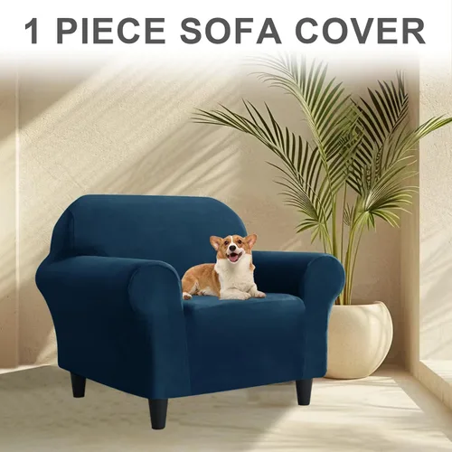 Miniatura 225 de Funda para Sofá de Terciopelo, Fundas Elásticas para Sofá para Funda Principal Separada/Respaldos y Cojines de Asiento, Funda para Sofá, para Fundas