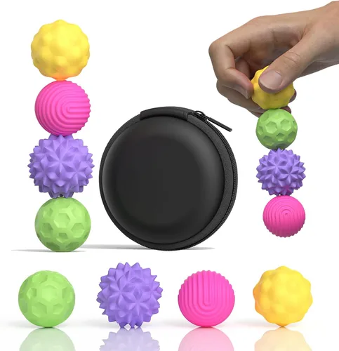 Miniatura 9 de Bolas Magnéticas de Silicona Juguete Fidget para Adultos, Bolas de Imanes de Silicona Suave, 2PCS Extra Grandes de 40.5mm Juguetes Sensoriales