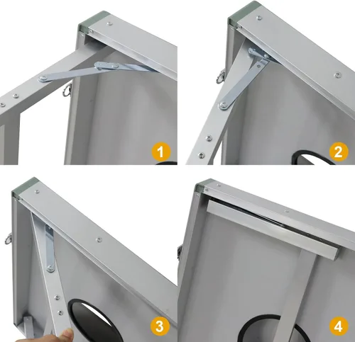 Miniatura 5 de ZenStyle Juego portátil de lanzamiento de Cornhole con marco de aluminio, tamaño reglamentario con 8 bolsas de frijoles y estuche de transporte