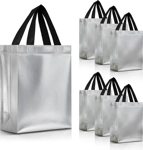 Miniatura 10 de Nush Nush - Bolsas de regalo reutilizables azul aguamarina a granel (azul aguamarina - Tamaño mediano - Juego de 30)