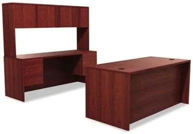 Miniatura 8 de HON 10500 Series 72 x 36 x 29-12 pulgadas, carcasa de escritorio de doble pedestal, caoba