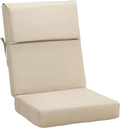 Miniatura 19 de BPS Cojín para silla mecedora de 20 x 20 pulgadas, resistente a la decoloración y al agua, cojines para sillas de patio con funda extraíble