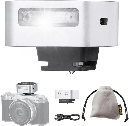 Miniatura 11 de ZENIKO ZF04 Mini cámara flash Speedlite para Canon Nikon Sony ZV1 Fuji – 2 niveles de potencia, 372 flash de potencia completa, 6500K CCT, <3s