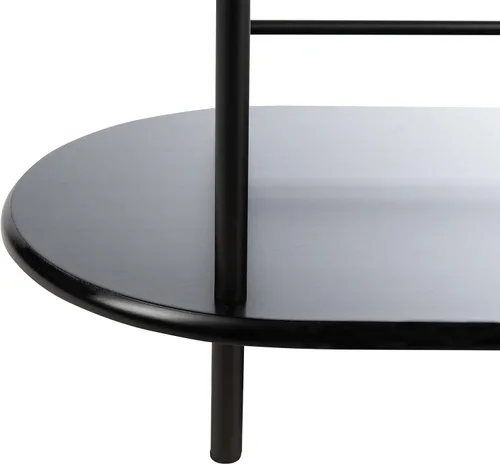 Miniatura 13 de SAFAVIEH Home Collection Iva - Mesa giratoria de 3 niveles, color negro mate