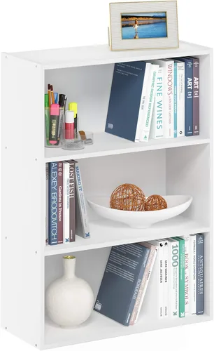 Miniatura 10 de Furinno Pasir - Estantería abierta de 3 niveles, color nogal (Columbia Walnut)