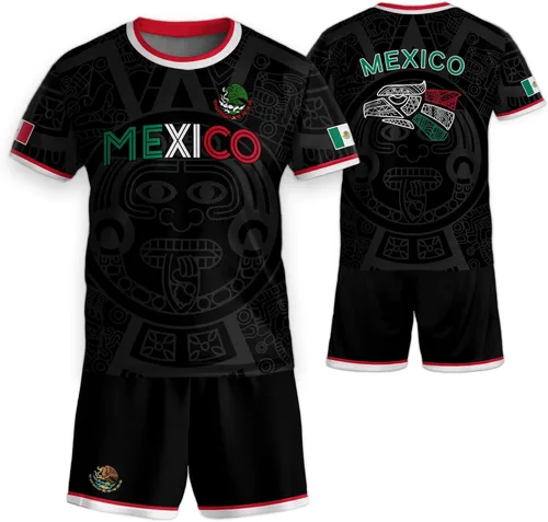 Miniatura 9 de Camiseta de Fútbol Juvenil de México, Camisetas de Fútbol Mexicanas para Niños, Camisetas de México para Niños, Camiseta de Fútbol Mexicana