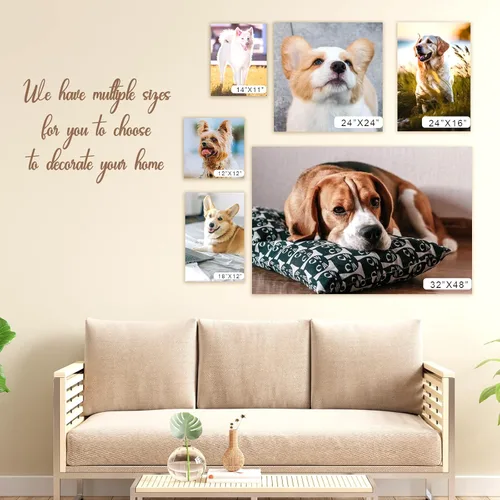 Miniatura 5 de Gowelly Impresiones en lienzo personalizadas con tus fotos, arte de pared único en lienzo y decoración del hogar, regalos fotográficos