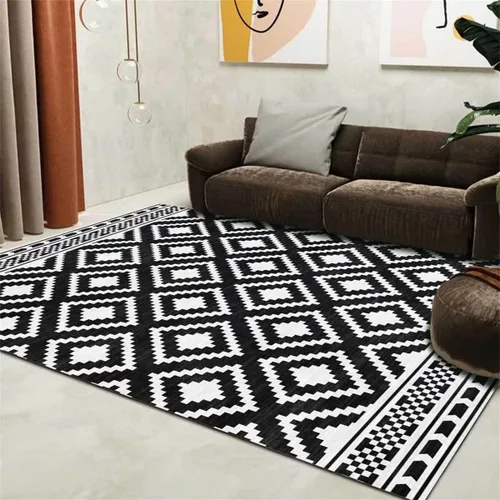 Miniatura 15 de Tapete redondo de mármol verde esmeralda, lavable, pequeño círculo, para dormitorio, sala de estar, alfombra moderna abstracta circular, 2 pies