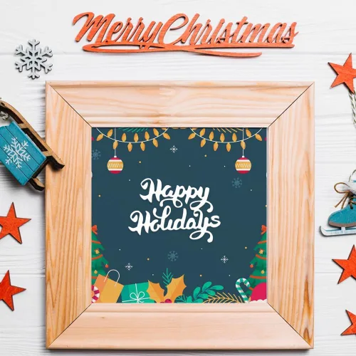 Miniatura 6 de ABTOLS 7 piezas de palabras navideñas Thinlits troqueladas de palabras navideñas en relieve, troqueles de corte de metal de acero al carbono