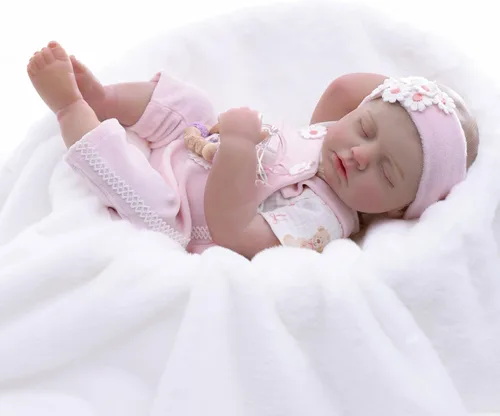Miniatura 6 de Muñecas Reborn de bebé – Muñecas de bebé reales de 20 pulgadas que se ven reales, muñeca de cuerpo completo de vinilo para niña, recién nacida Rosa