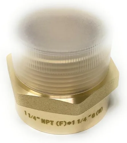 Miniatura 17 de Adaptador de latón sin plomo Cascada, rosca G británica BSPP macho a NPT hembra (1" x 1" (1 pieza))