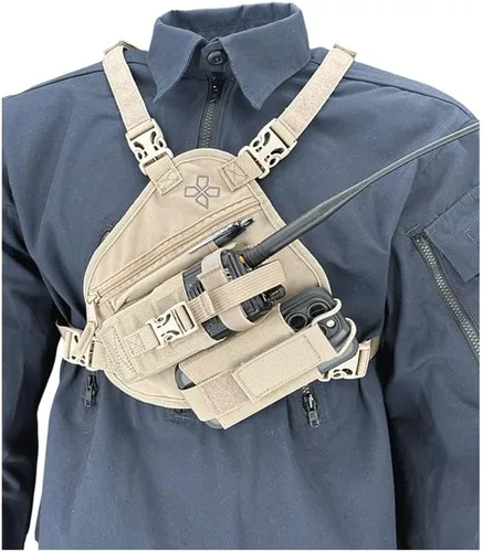 Miniatura 2 de COAXSHER RP-1 Arnés de pecho para radio Scout para radio de 2 vías y electrónica Búsqueda y rescate, patrulla de esquí, respuesta a emergencias