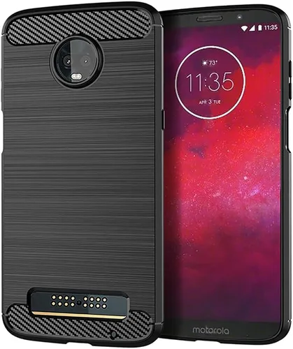Miniatura 9 de Asuwish Funda protectora para Moto Z3 / Z3 Play con protector de pantalla de vidrio templado y delgada y suave TPU accesorios de celda protectora