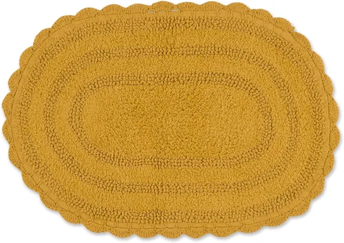 Miniatura 17 de DII Crochet Collection - Tapete de baño reversible, redondo, 27.5 pulgadas de diámetro, color azul camafeo Azul Cameo