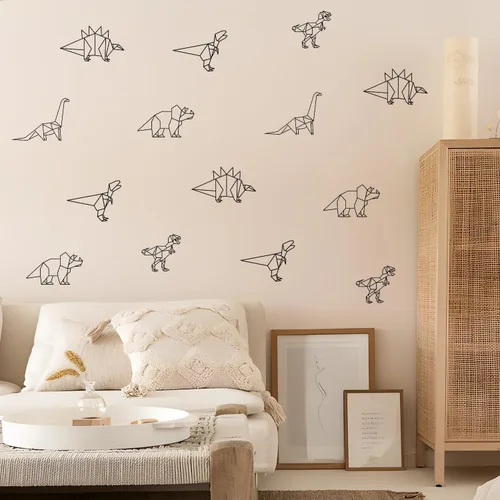Miniatura 4 de Calcomanías de pared de dinosaurio, calcomanías de animales para dormitorio, decoración extraíble, cuarto de bebé, habitación de los niños, murales