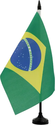 Miniatura 108 de Bandera de mesa de Anguila de 4 x 6 pulgadas, bandera de escritorio británica de Anguila, 5.9 x 3.9 in, palo y base de plástico negro AZ FLAG