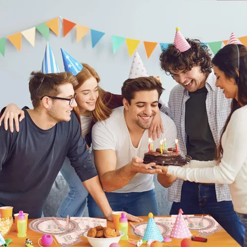 Miniatura 5 de 24 juegos de decoración de fiesta de cumpleaños de oro rosa para niñas de 18 años, platos y servilletas para cumpleaños, suministros de fiesta