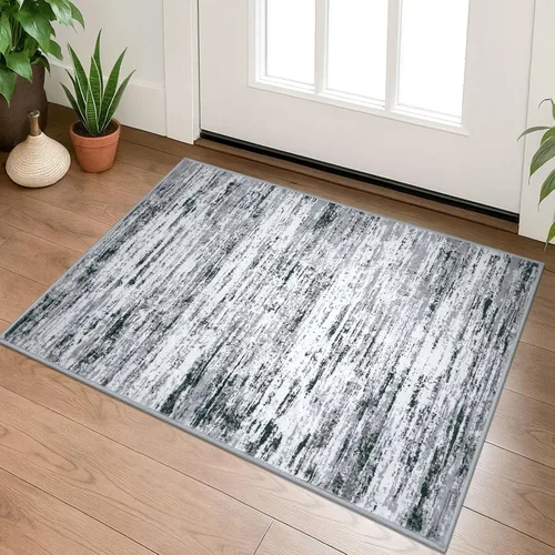 Miniatura 27 de Alfombra de pasillo moderna Lansny 2 x 6 pulgadas, alfombra de cocina lavable verde mostaza multicolor, alfombra antideslizante suave para pasillo
