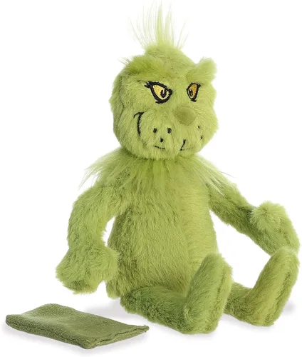 Aurora® Whimsical Dr. Seuss™ Shoulderkin™ Grinch - Peluche con licencia oficial para juegos imaginativos, perfecto para niños y adultos, color