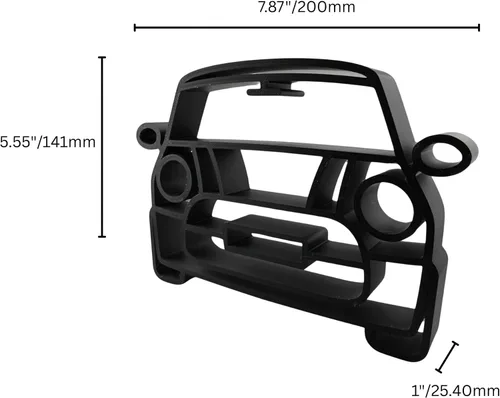 Miniatura 6 de Escultura clásica para automóvil en color negro mate, figura coleccionable de coche deportivo británico, modelo de automóvil compacto independiente