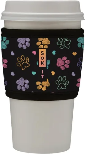 Miniatura 31 de Sok It HotSok Coffee & Tea - Funda de neopreno con aislamiento reutilizable (floral abstracto)